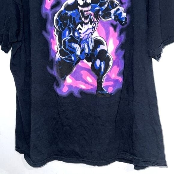 Marvel Venom Graphic Black T-Shirt 3X Featuring Bold Comic Design - Picture 5 of 7